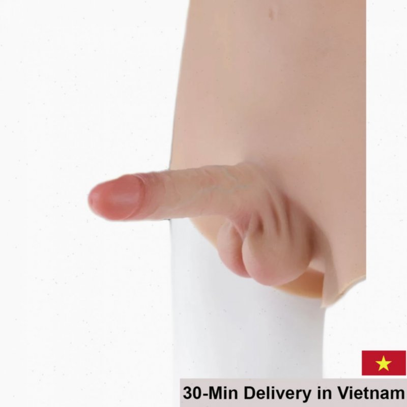 Jiuai Plush Silicon Panties with Built-In Realistic Dildo 