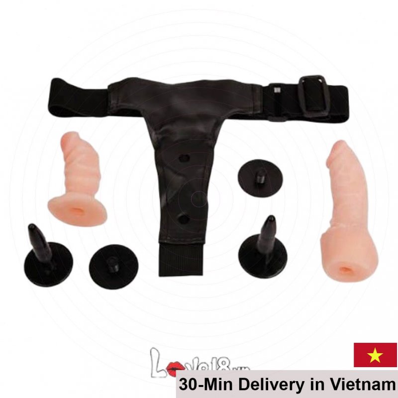 Double Ended Strap-On Dildo Lesbian Pleasure 