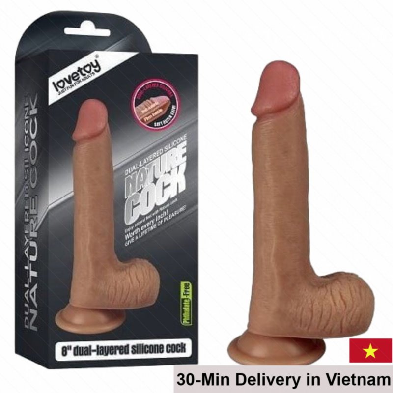 Japanese 18cm Suction Cup Realistic Dildo Silicone Toy 