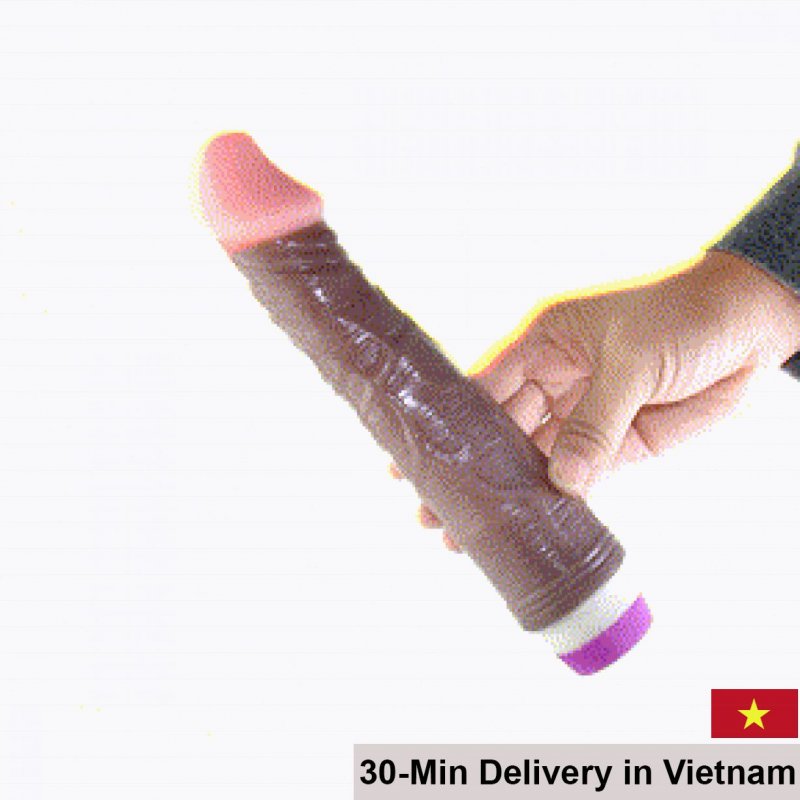 Baile Black African Silicone Realistic Vibrator 20 Levels 