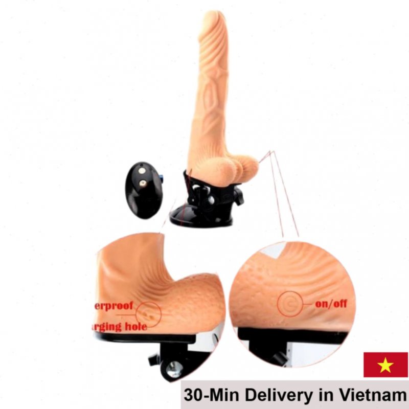 Remote Control Bouncy Silicone Dildo Rotating Male Masturbation Toy 