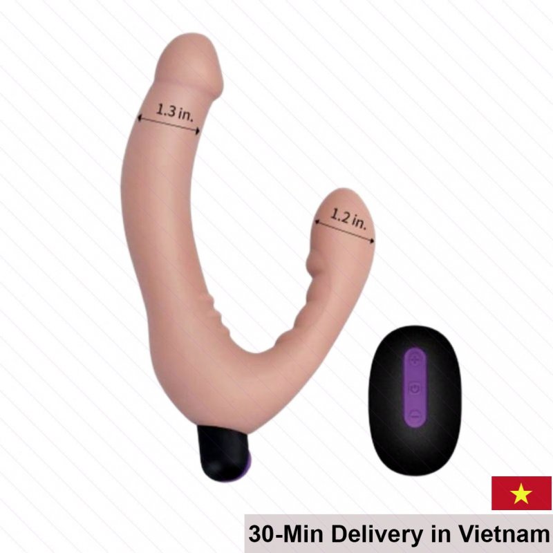 Silicone Double Ended Remote Control Vibrator 