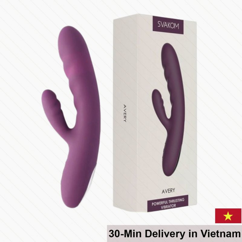 Svakom Avery USA Auto-Penetrating Vibrating Dildo 