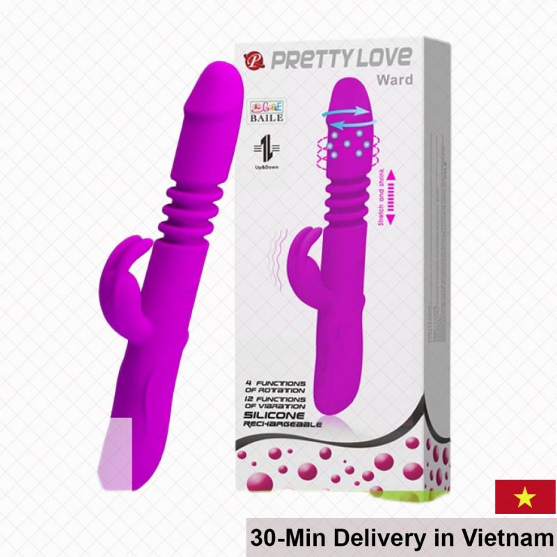 Pretty Love Ward Realistic Rotating Thrusting Vibrator 