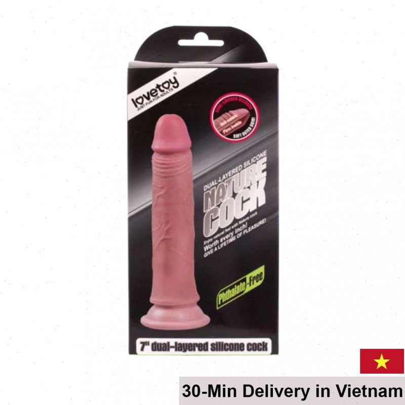 Lovetoy double-layer silicone wall mounted dildo realistic 