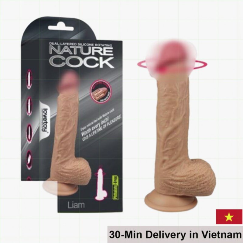 Lovetoy Liam Soft Silicone Vibrating Wall-Mount Dildo 