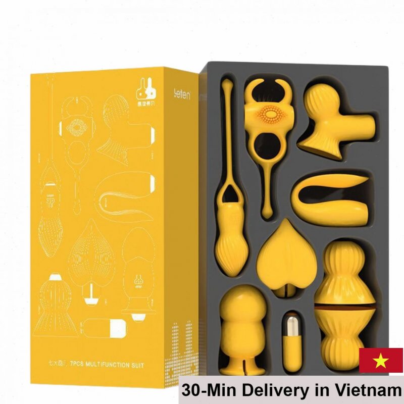 Leten Multi-Functional Massage Toy 7 Pieces Full Body Set 