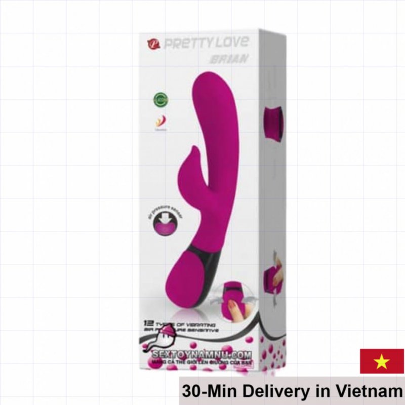 Pretty Love Brian 12-Speed Random Vibration Dildo 