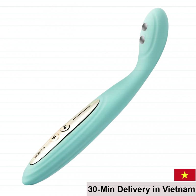 Svakom Alina Electric Rechargeable Vibrator Stylish Blue 