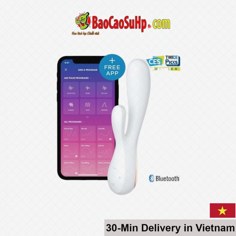 Satisfyer Mono Flex APP-Controlled Vibrating Male Masturbator 