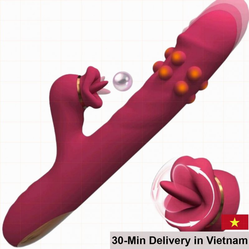 Lovetoy R420 twisting tongue sucking dildo 
