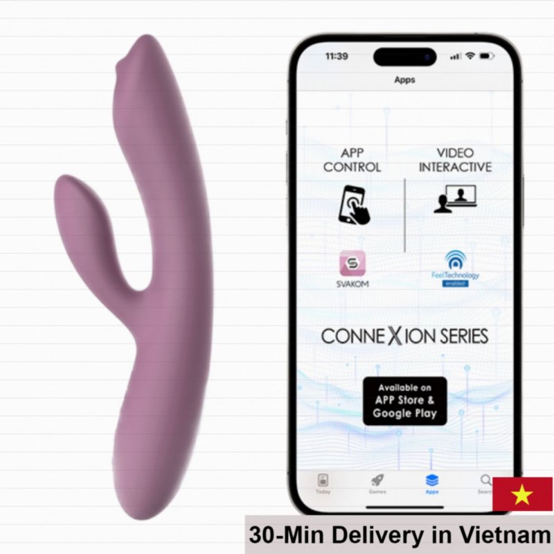 Svakom App Controlled G-Spot Vibrating Penis Toy 