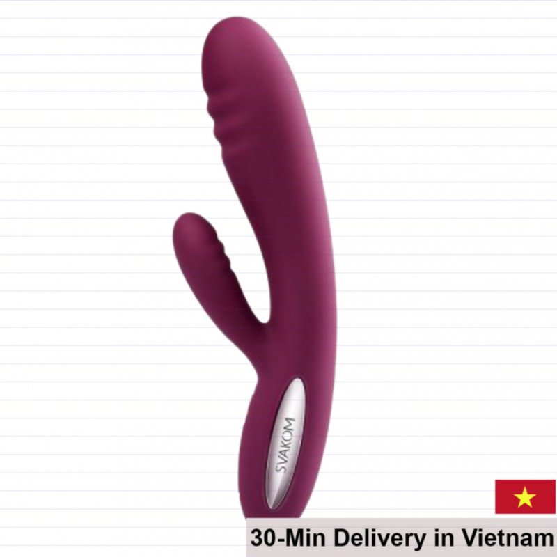 Svakom Adonis Dual-Arm Vibrating Large Silicone Dildo 