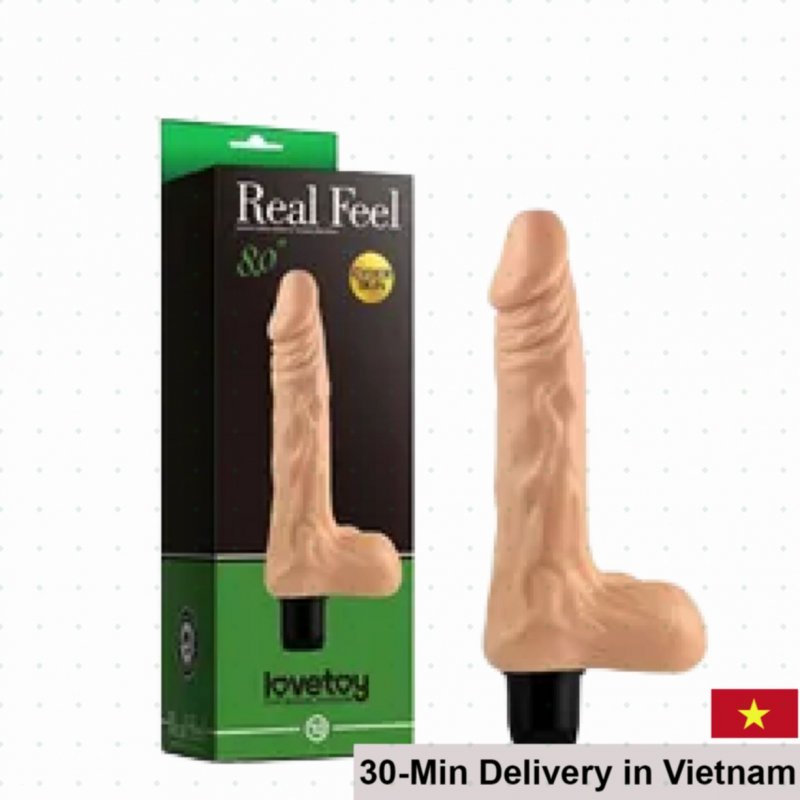 Lovetoy 8 Inch G-Spot Stimulating Soft Silicone Dildo 
