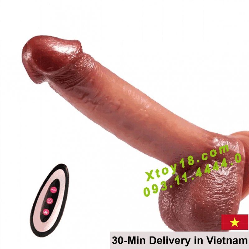 Multi-function Suction Base Dildo Remote Control Heated Vibrator 