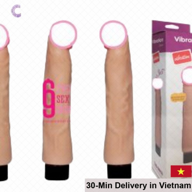 Lovetoy DV 33 Handheld Silicone Vibrating Dildo Female Sexual Aid 