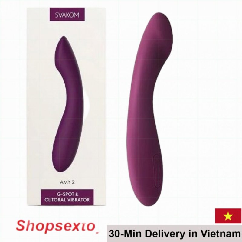 SVAKOM Amy 2 Silicone G-Spot Massager Rechargeable Waterproof Pink 