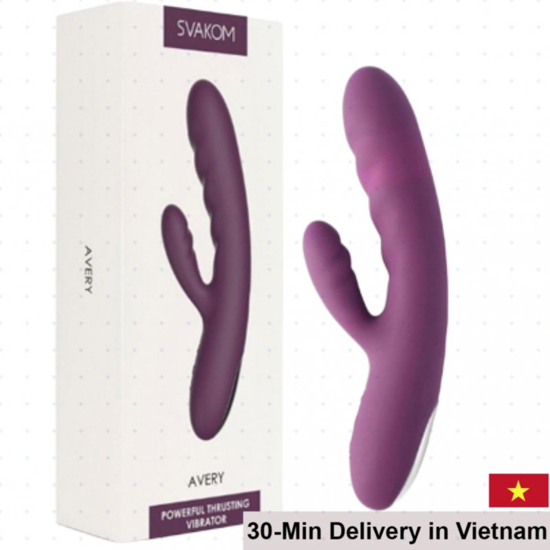Svakom Avery Rechargeable Powerful Vibrating Dildo 