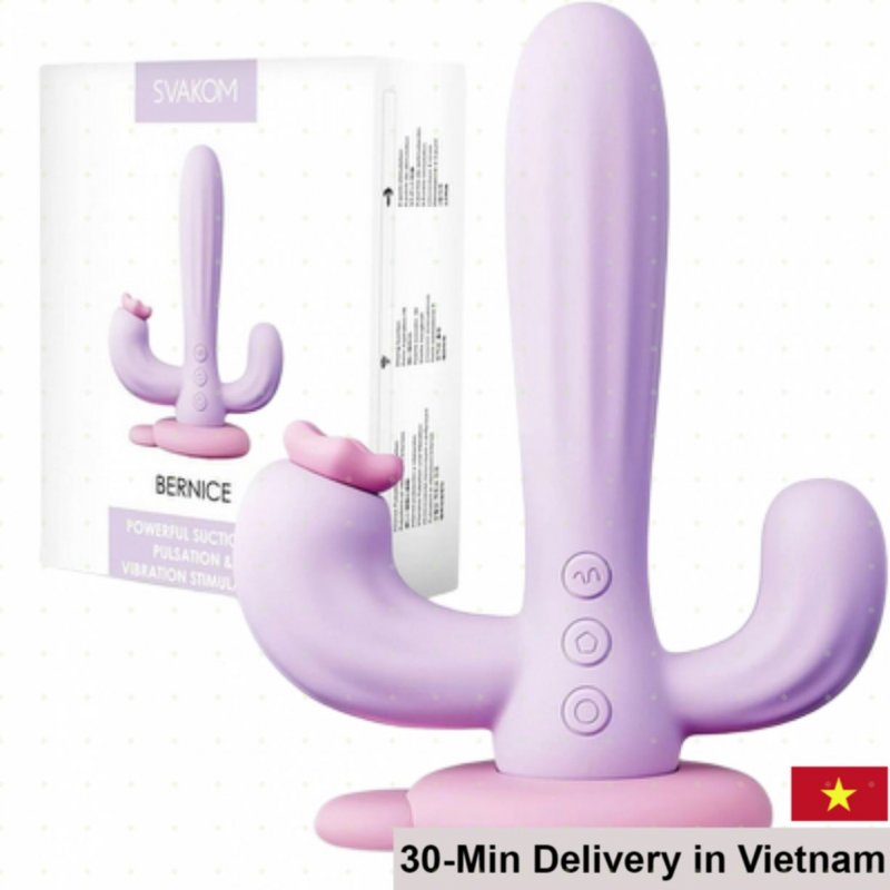 Svakom Bernice Triple Head Vibrator 10 Modes Suction 