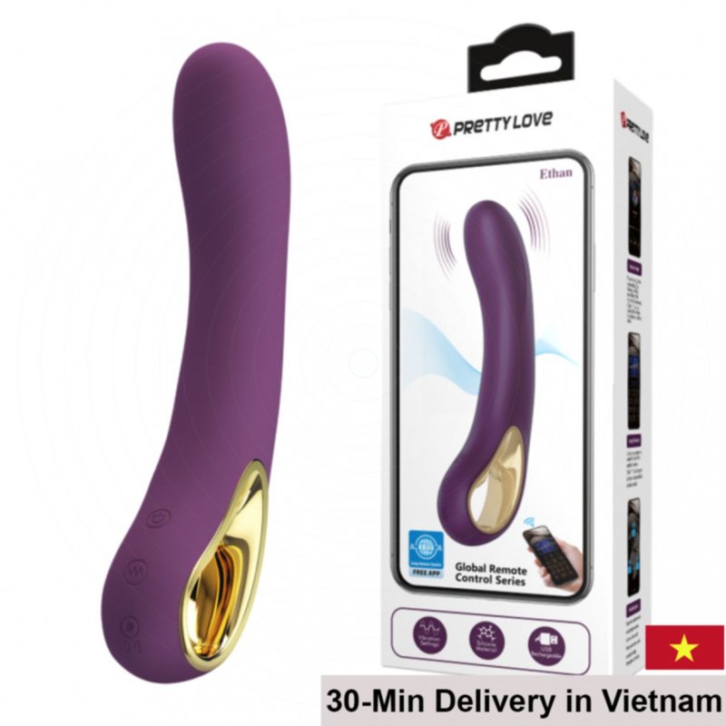 Pretty Love Ethan App-Controlled Multi-Speed Vibrating Dildo 