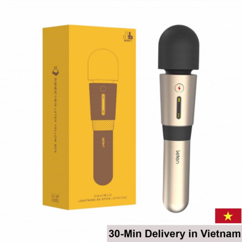 Leten Lightning AV Stick V3 Powerful Multi-Speed Vibrator 