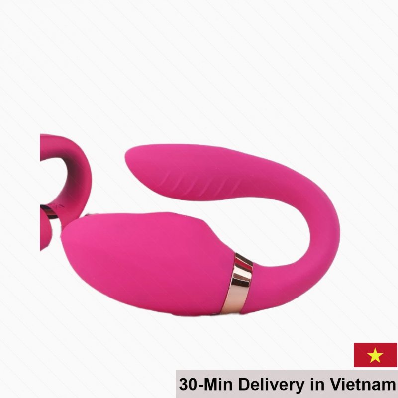 Dibe G-Spot ALVA remote control 7-mode double ended silicone vibrator 