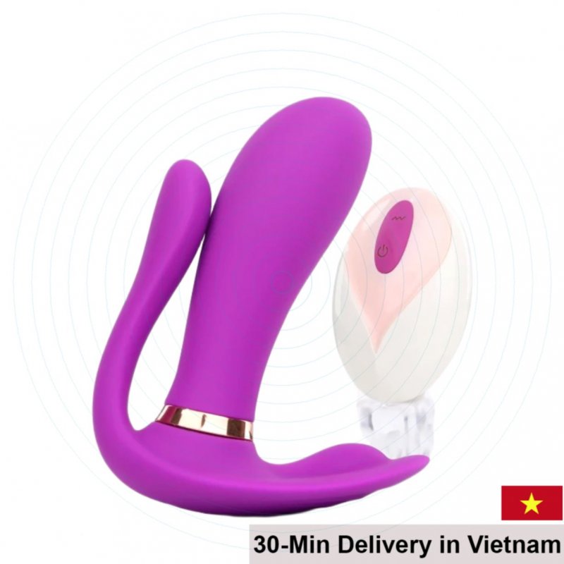 Secwell Butterfly Wearable 3-Head Heated G-Spot Vibrator 