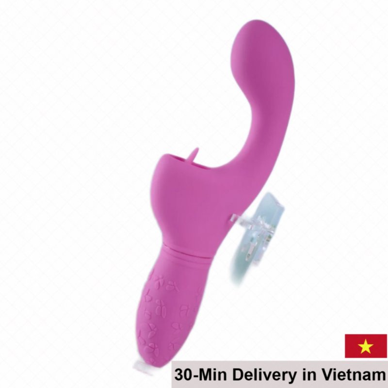 CalExotics Kiss Flicker G-Spot Tongue Licking Vibrator 