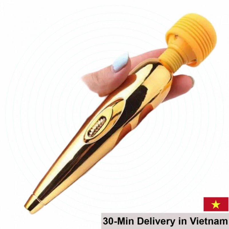 Japanese Gold Plated G-Spot Massager 18.3cm ABS Vibrator 
