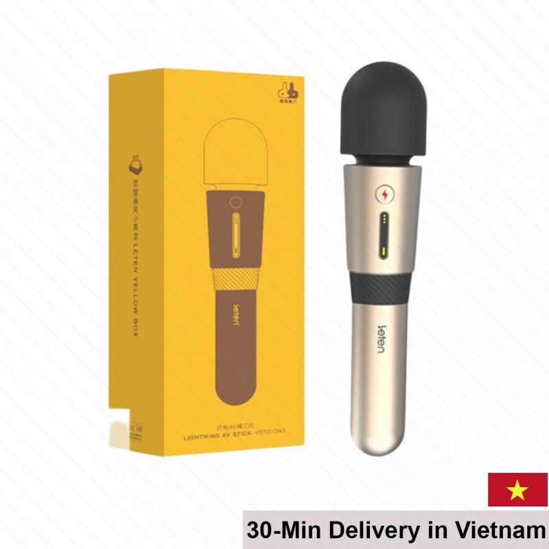 Leten Lightning V3 Heated Strong Clitoral Vibrator 10 Modes 