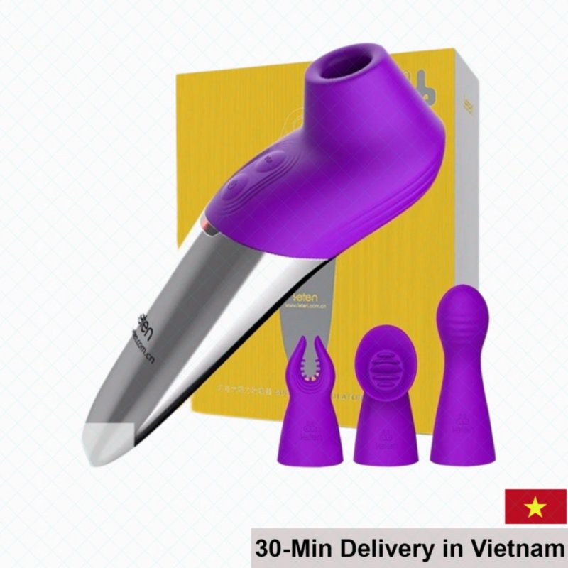Leten Super Strong Heated G-Spot Vibrator Powerful Sucker 
