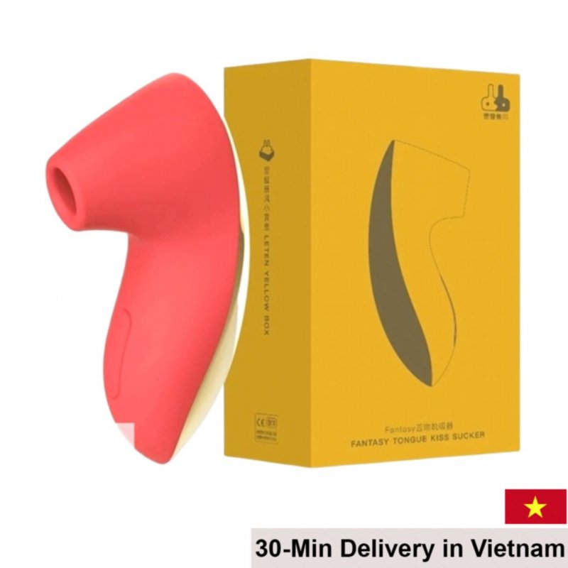 Leten Fantasy Tongue Kiss Nipple Sucker Vibrating Massager 