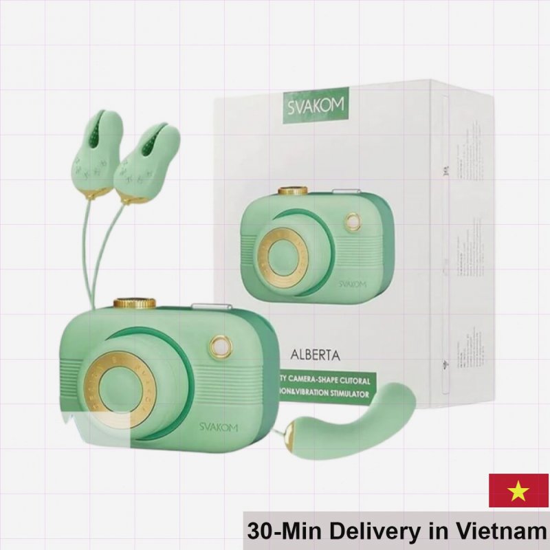 Svakom Alberta Multi-Function Female Vibrator with Nipple Suction 