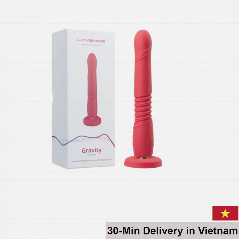 Lovense Gravity Wall Mounted Vibrating Thrusting Dildo 