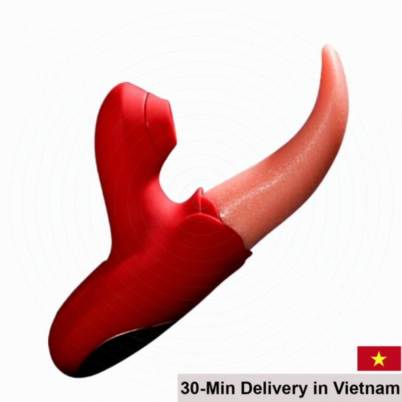 Silicone Tongue Vibrator for G-Spot Oral Stimulation 