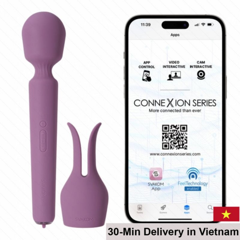 Svakom Emma Neo Large Powerful Vibrator - App Controlled Experience 