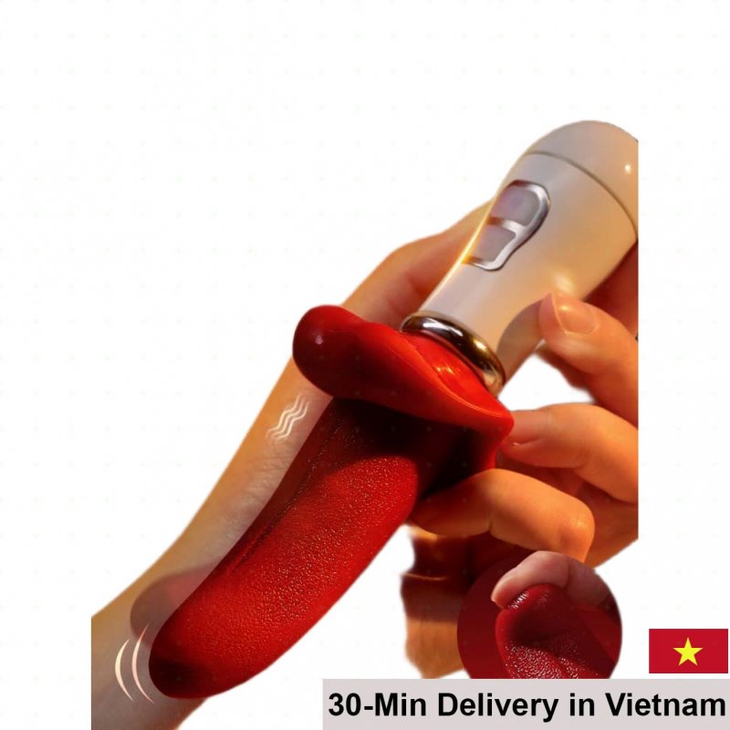 Mizzzee Red Zahra vibrating tongue 10 modes soft affordable 