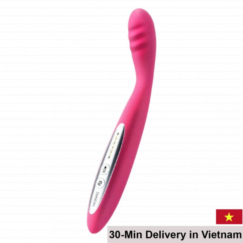 SVAKOM Alinaia Premium G-Spot Vibrator 25 Modes Heated Red Silicone 