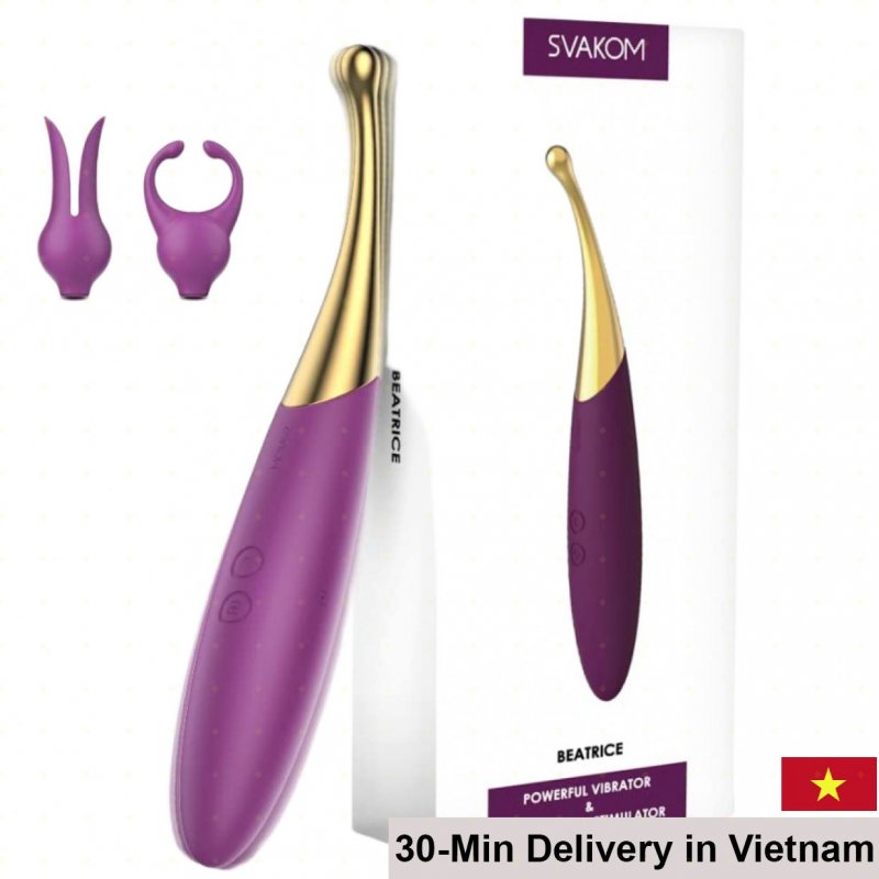 Svakom Beatrice Mini Vibrator 10 Speeds With 2 Attachments 