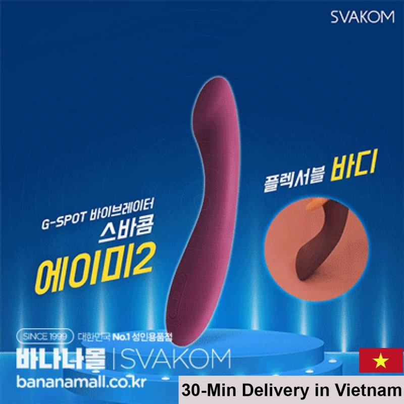 Svakom Amy 2 Premium G-Spot Vibrator for Intense Pleasure 