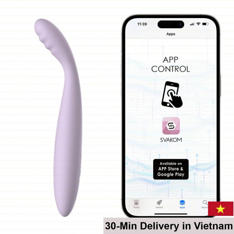 Svakom Cici 2 High-End Vibrating G-Spot Massager App Control Womens 
