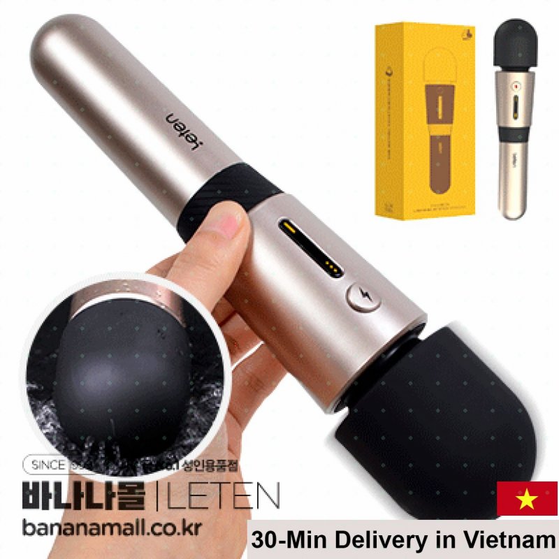 Leten High Power Heated Wand Vibrator Japan Silicone Massage Toy 
