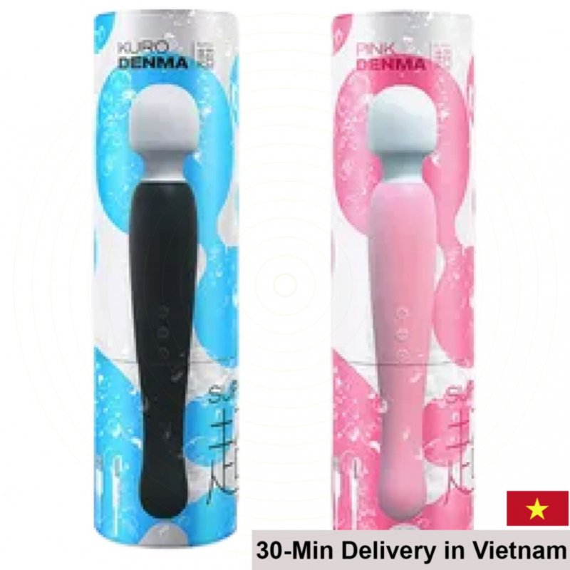 Denma Super Pink Black Wand Massager Powerful Quiet 