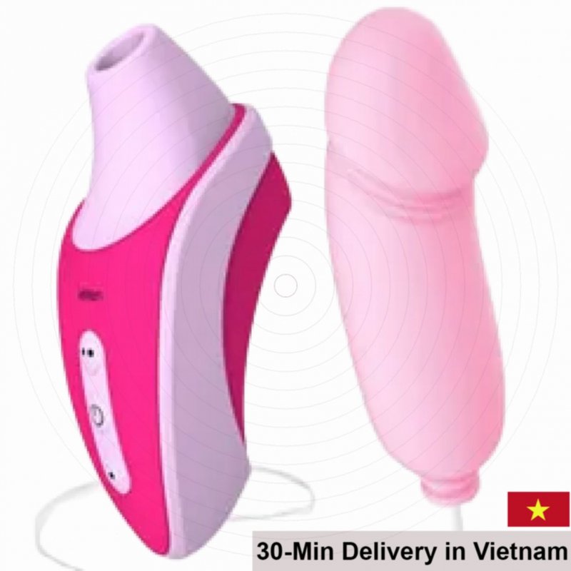Leten Sucking Vibrator with Egg 2-in-1 Waterproof Pleasure Toy 