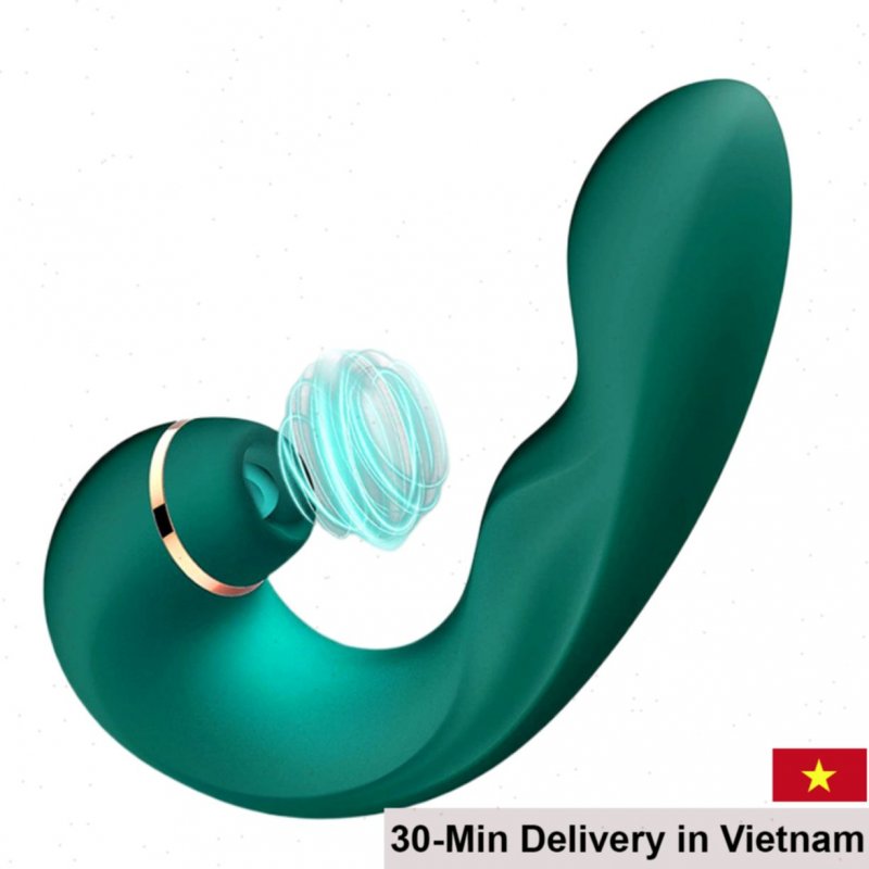 Emerald G-Spot Massager 2-in-1 Vibrate & Suck 