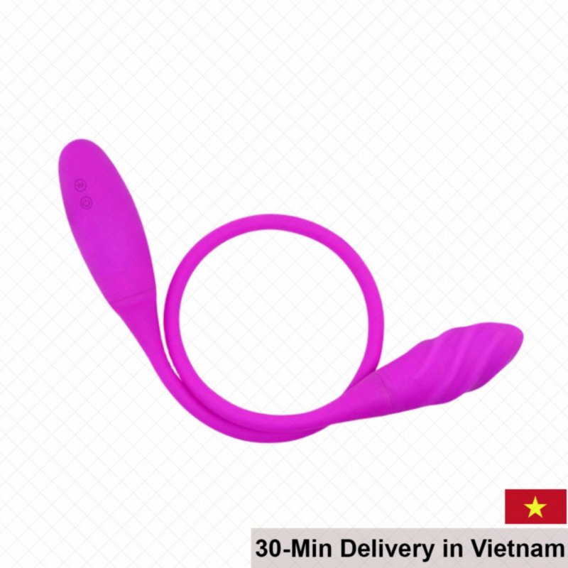 Premium Dual-Head Silicon Vibrating Egg Snaky Vibe USB Rechargeable 