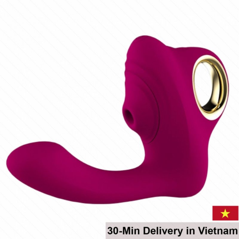 Leten Sucking G-Spot Vibrator Massager 7 Modes Pink 