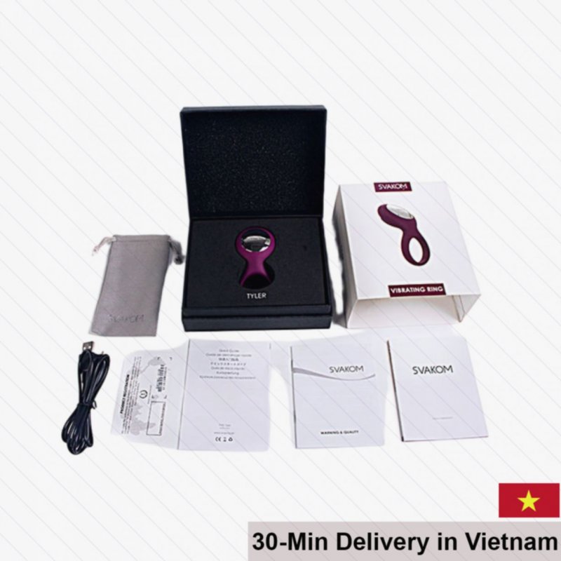 Svakom Tyler Premium Couples Vibrating Ring Couples Intimacy Toy 