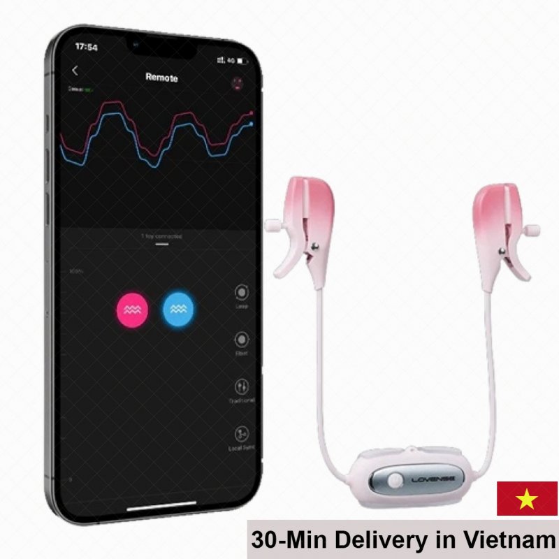 Lovense Gemini Premium Nipple Clamp Remote Controlled 