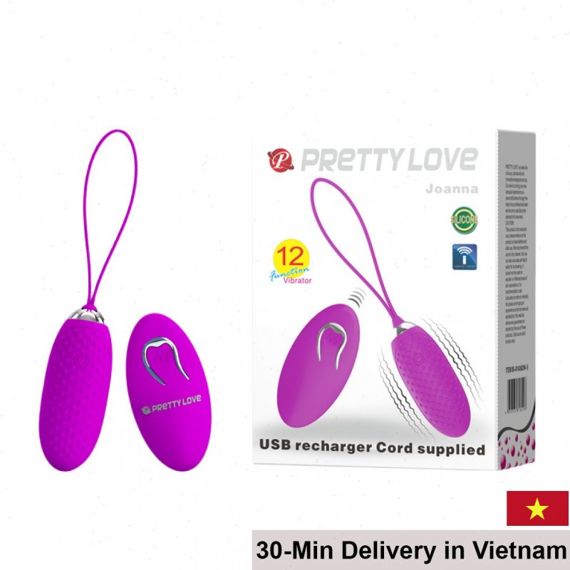 Pretty Love Joanna Remote Control Rechargeable Vibrating Egg Stimulator 